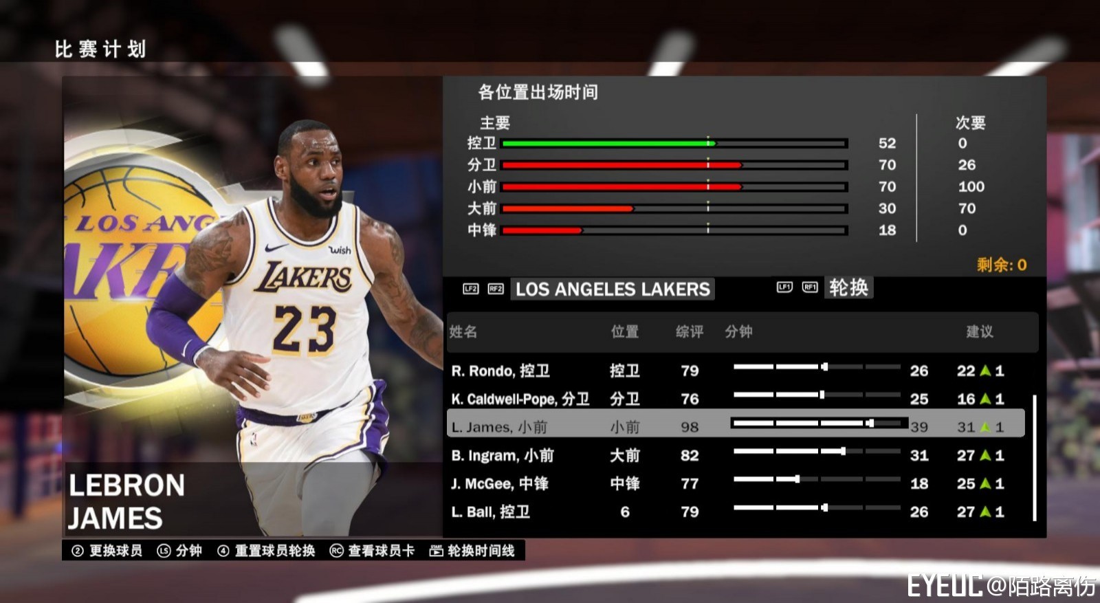 lebron james in 2k19