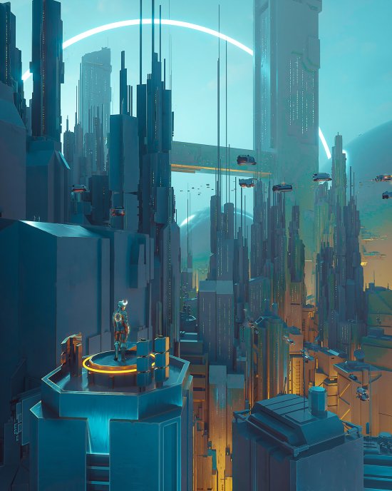 As ilustrações e foto-manipulações digitais de ficção científica com ares cyberpunk de Darius Bartsy Darius Bartsy artstation deviantart arte ilustrações ficção científica cyberpunk surreal photoshop
