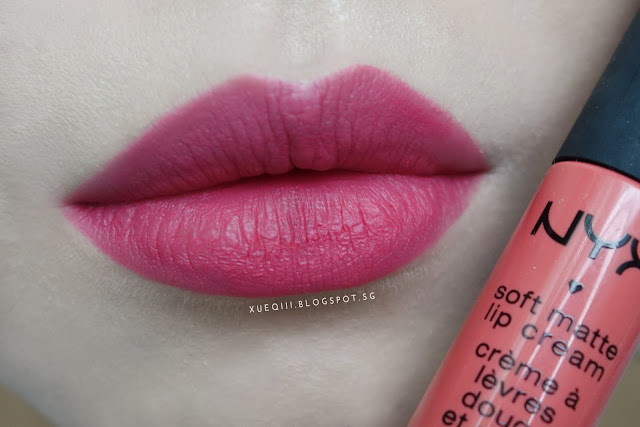 NYX Soft Matte Lip Cream 05 Antwerp Lip Swatch