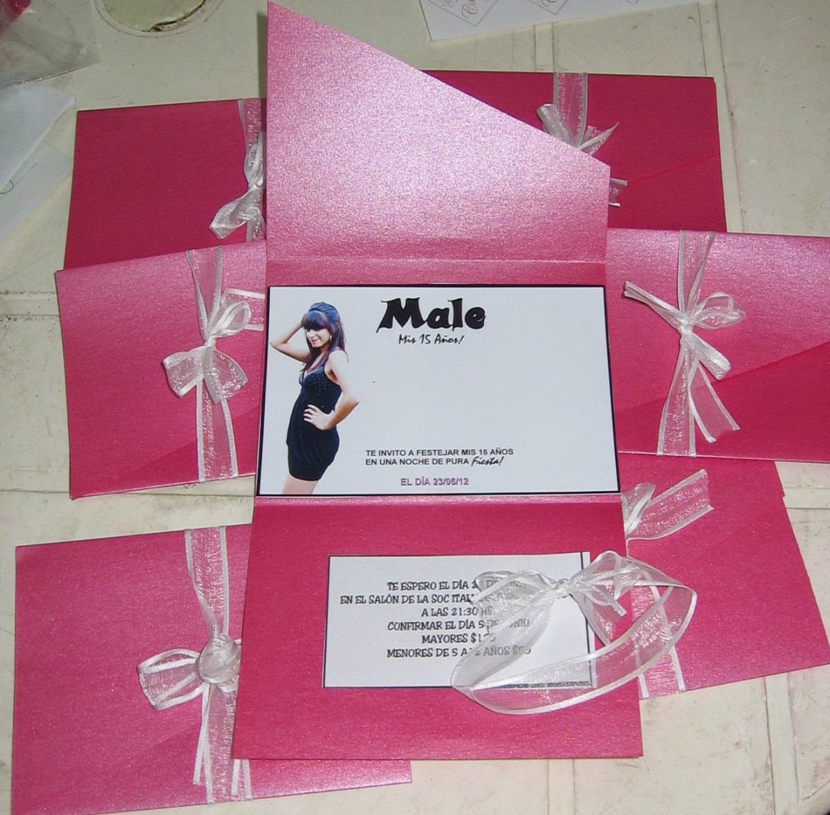 sobre tarjetas de bodas 15 aÑos colaciones y todo evento social