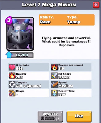 Nueva Cartas Clash Royale Septiembre 2016 : Esbirro de mega, Golem de hielo, Dragón del infierno y Cementerio