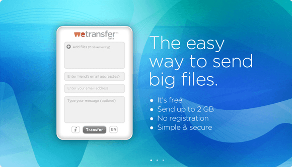 neo 2.0 - WeTransfer - Transferencia de archivos sin registro