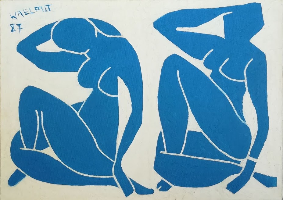 NUS BLEUS d'après Matisse - Jicé