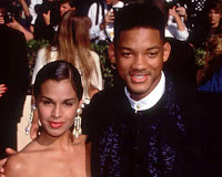american actor, will smith, with his first wife at an event