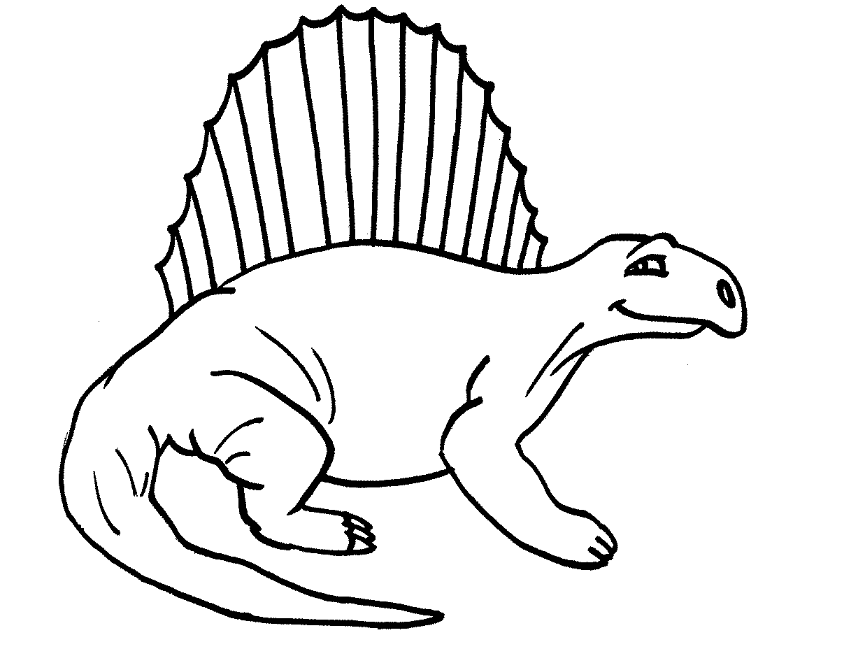 free black and white clipart of dinosaurs - photo #34