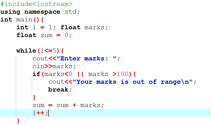 Question aim: Calculating average using a while loop in entering values ...