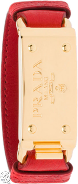 Brilliant Luxury * Prada Ostrich Leather Bracelet