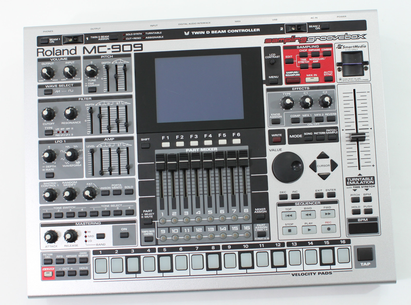名器☆レア Roland mc-909 groovebox DTM Mpc - レコーディング/PA機器