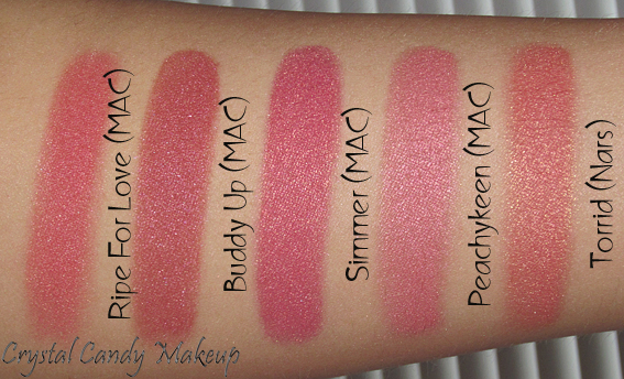 Mineralize Blush Simmer de MAC (Collection Tropical Taboo) - Ripe for love - Buddy Up - Peachykeen - Nars Torrid