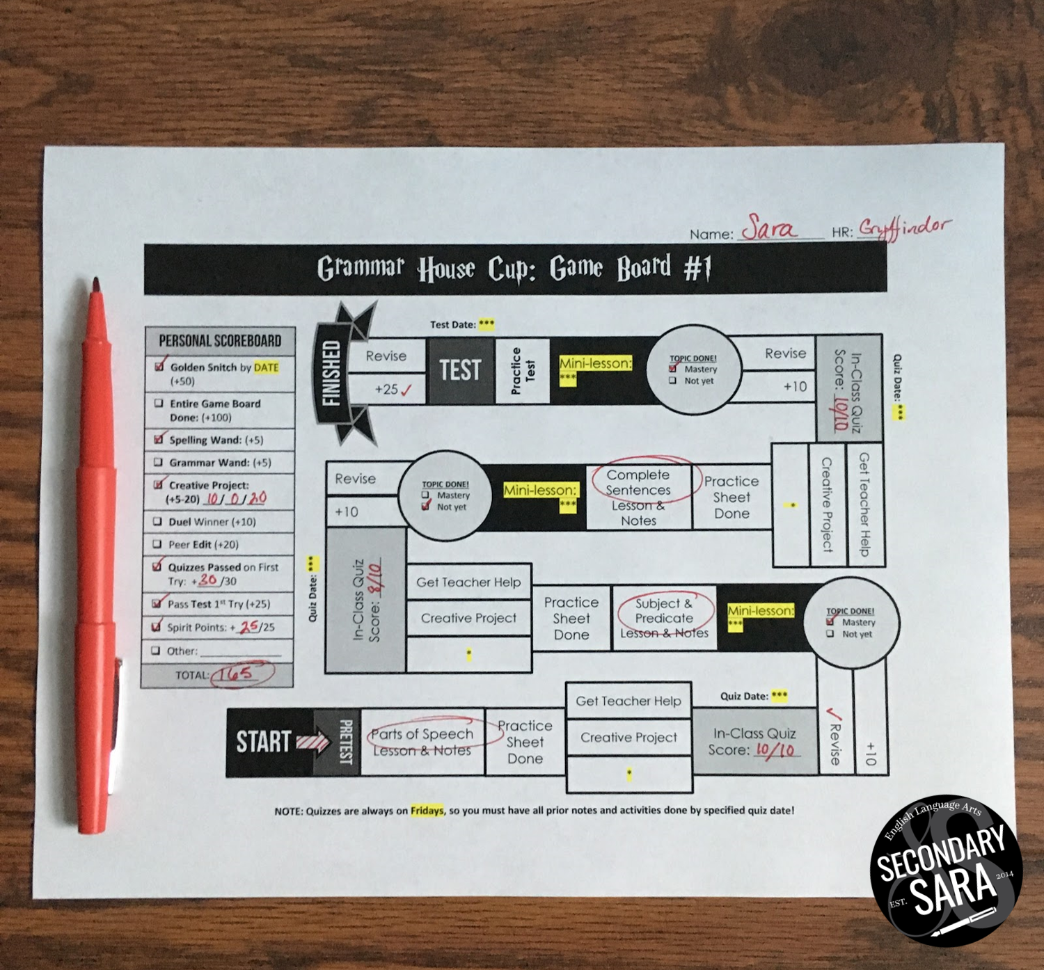 Free printable game boards image