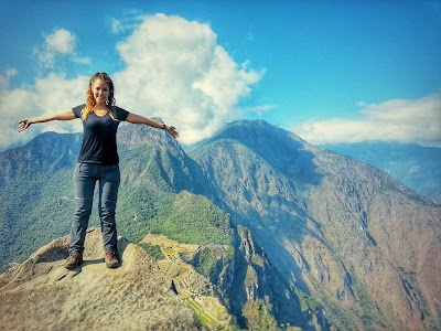 Cristina durante su viaje solidario a Perú