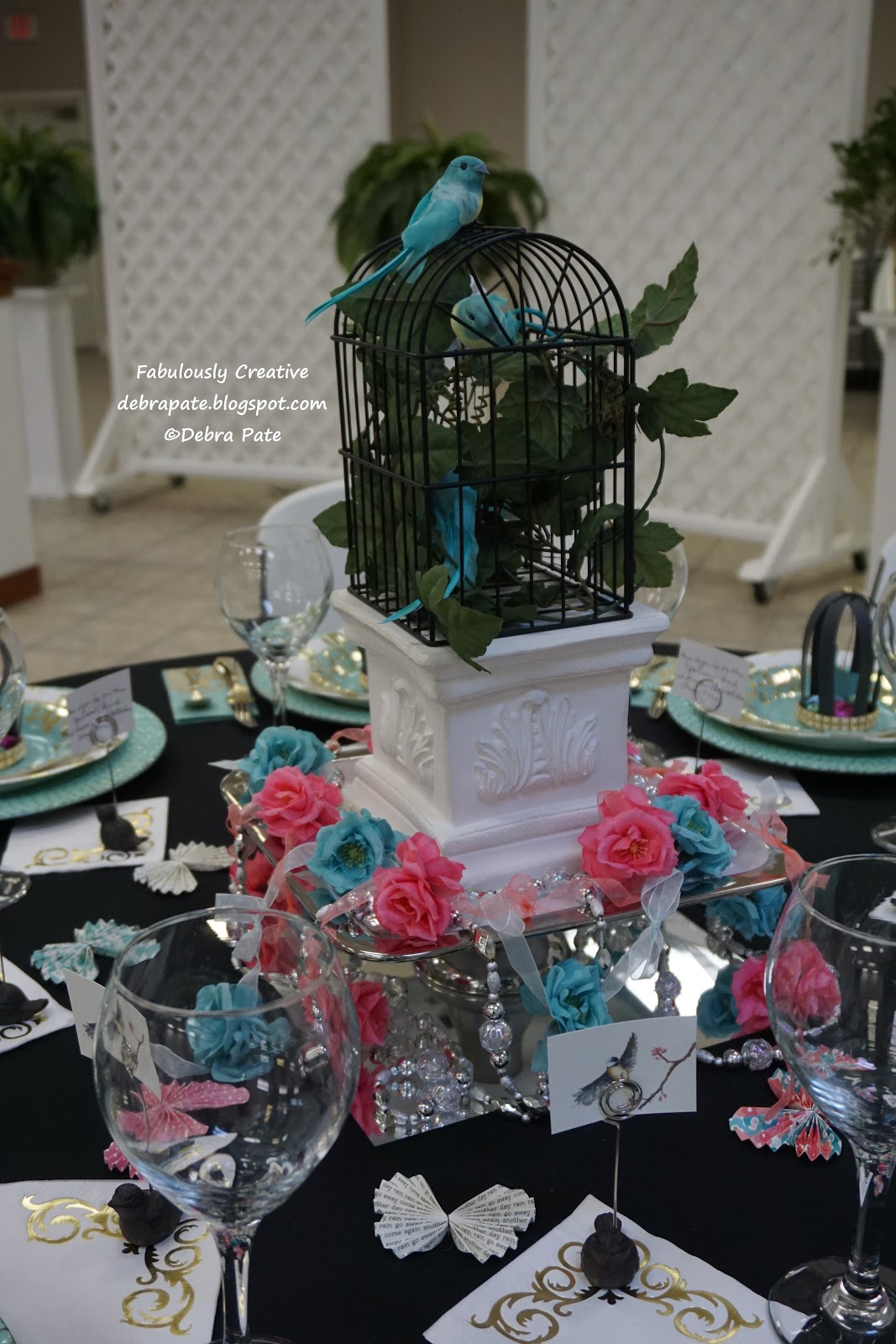 Fabulously Creative BIRD CAGE THEMED PARTY Table 1