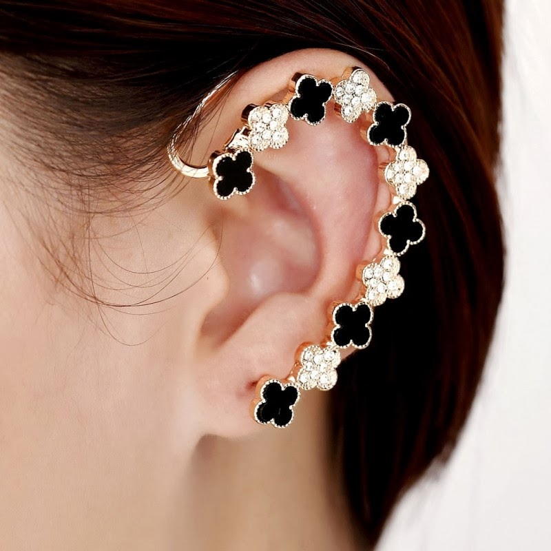 Alice Beautiful Flower Ear Cuff Wrap Earrings For Your New Year