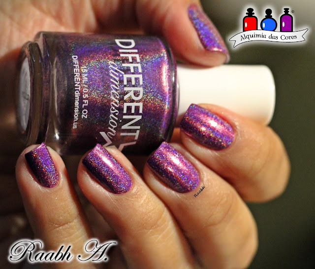 KBShimmer Rollin' With the Chromies, Esmalte Holográfico, Esmalte Multichrome, Different Dimension Numinous, Different Dimension Wanderlust Collection, Roxo, Raabh A. 2018  