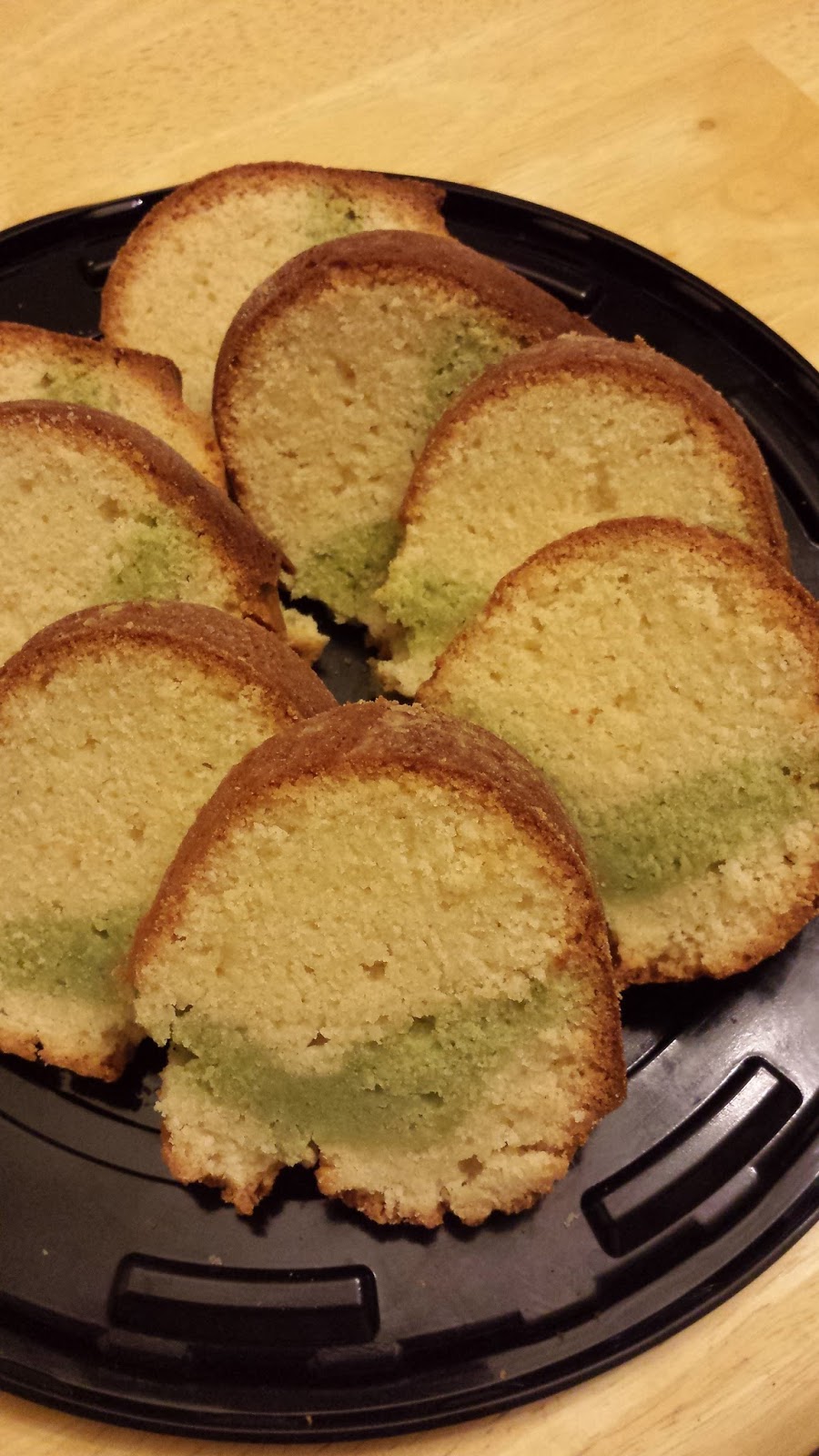 Little Corner of Mine Swirl Green Tea Vanilla Pound Cake