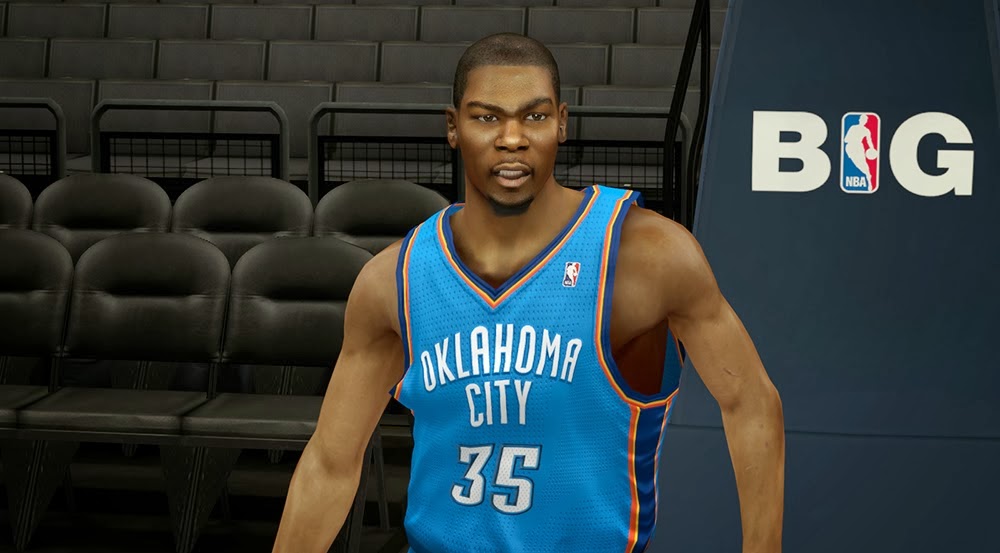 NBA 2k14 Kevin Durant Cyberface Patch