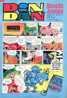 Anacleto, portada de Din Dan 2ª nº 173 Anacleto, portada de Din Dan 2ª nº 173