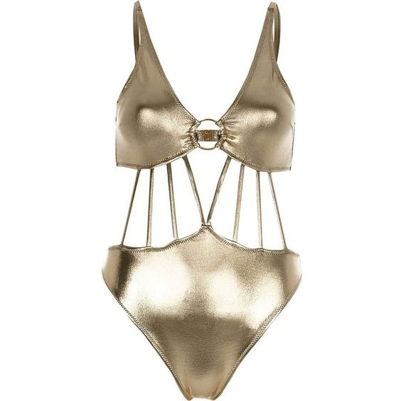 Metallic Swimwear trend Miss Rich