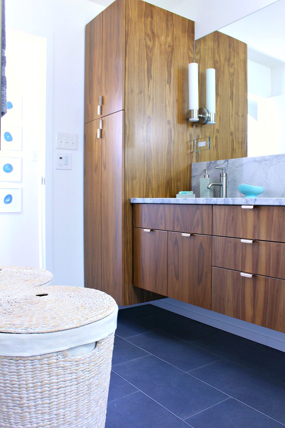 A Mid Century Modern Inspired Bathroom Renovation Before After