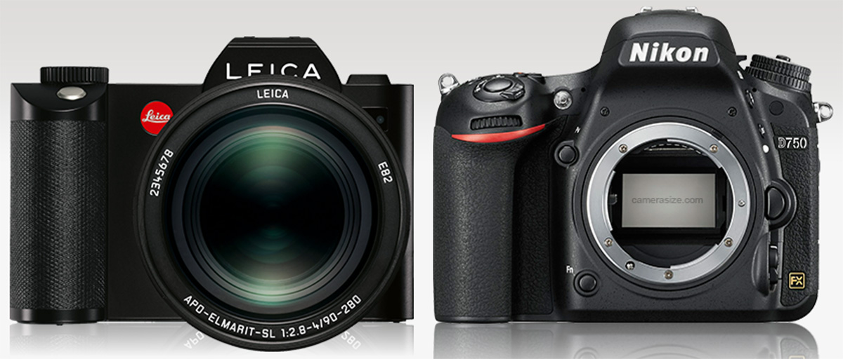 Сравнение Leica SL и Nikon D750