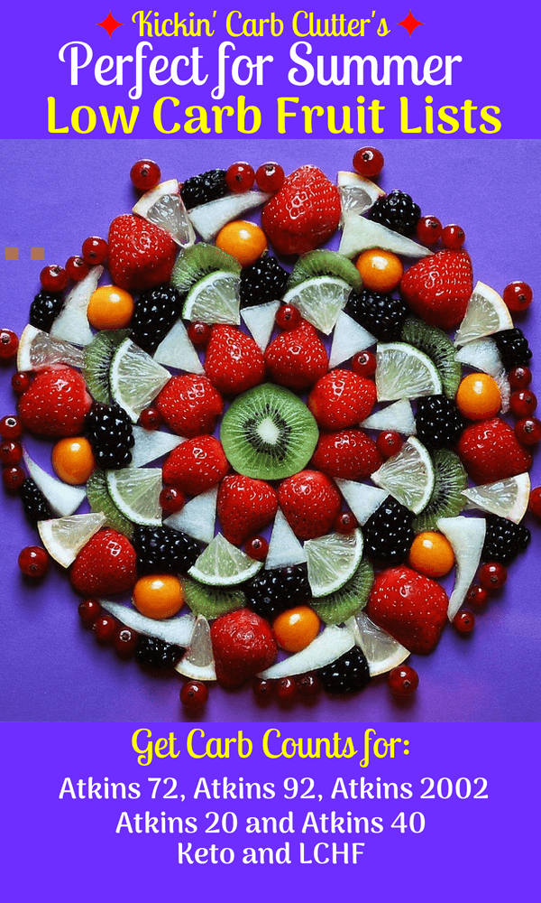PerfectforSummer LowCarb Fruit Lists for Keto and Atkins
