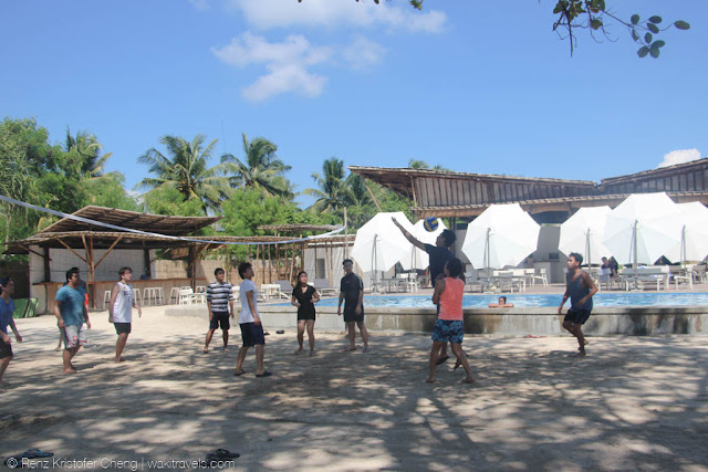 Beach volleyball in Blue Palawan, Puerto Princesa