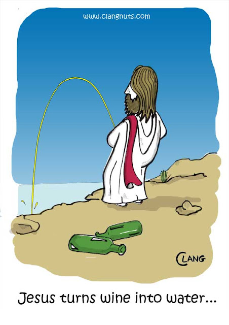 Jesus Turns Wine Into Water Cartoon ~ irReligious.oRg