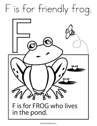 Letter f coloring page 2