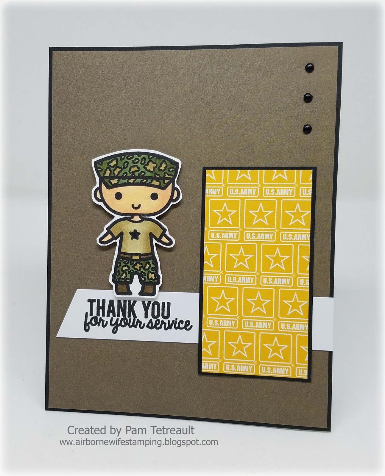 airbornewife's stamping spot Sweet Stamp Shop April Release "MILITARY
