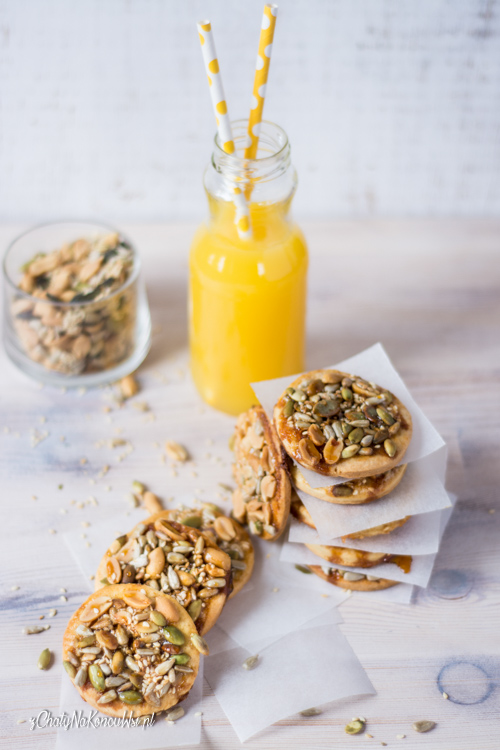 ciasteczka z ziarnami domowe kruche ciasteczka