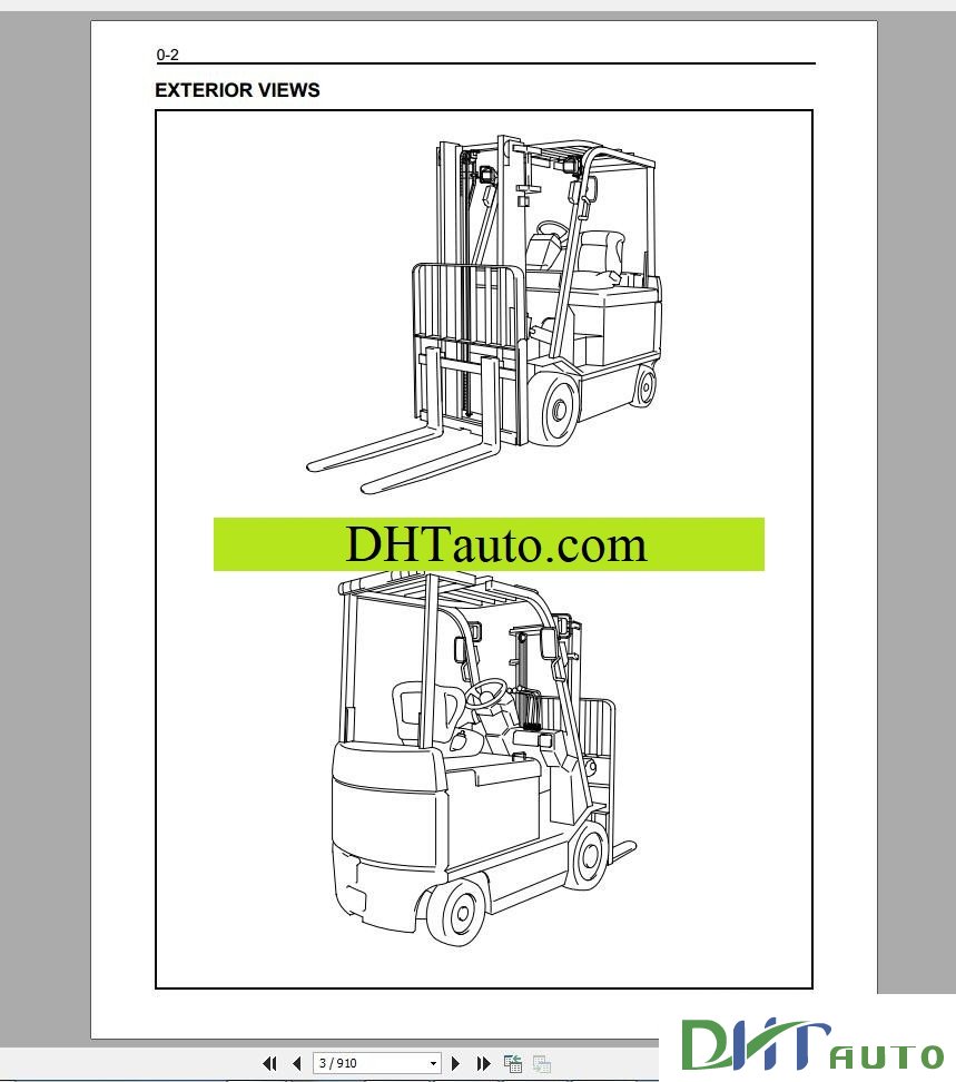 Automotive Library Toyota Forklift Trucks Full Set Manual