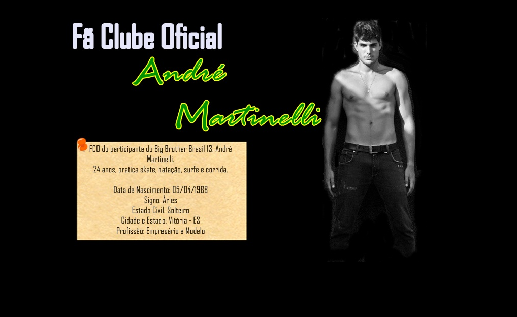 Fã Clube Oficial Andre Martinelli