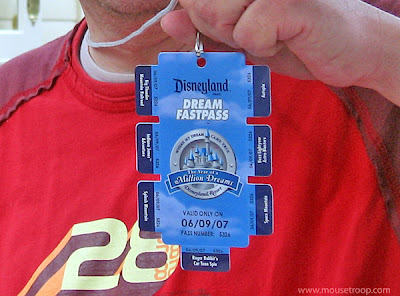 Disneyland Dream Fastpass 2007 Year Million Dreams