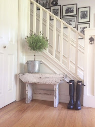 farmhouse entryway chandelier country decor corner entry wood mudroom chic cottage mix modern metal littlefarmstead living barn reminds nice grey