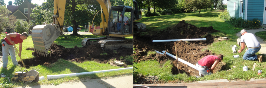 Blue Century Home: Hooray for New Septic Systems!