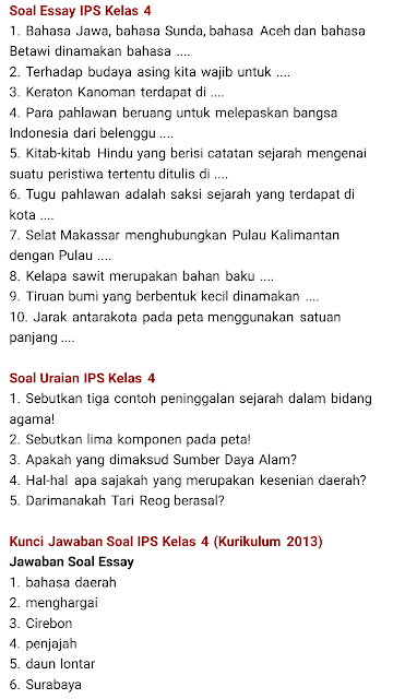 Contoh Soal Isian Dan Uraian - Materi Pembelajaran