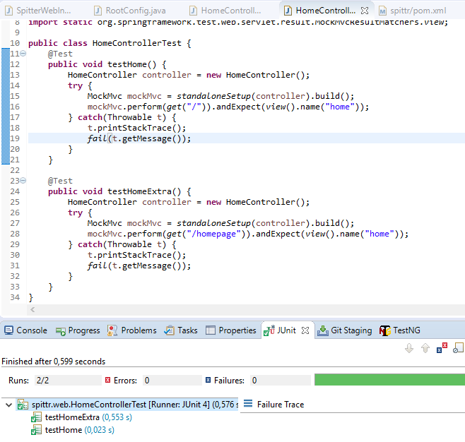 This Thread: Mock test for a Spring controller