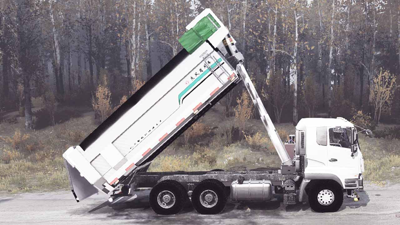 Mod Dump Truck Dongfeng KC Spintires MudRunner Terbaru