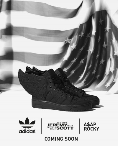 Adidas Originals x Jeremy Scott x A$AP Rocky JS WINGS 2.0 Black Flag