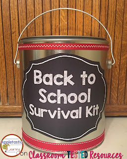 Paint Can Back to School Survival Kit for Teachers