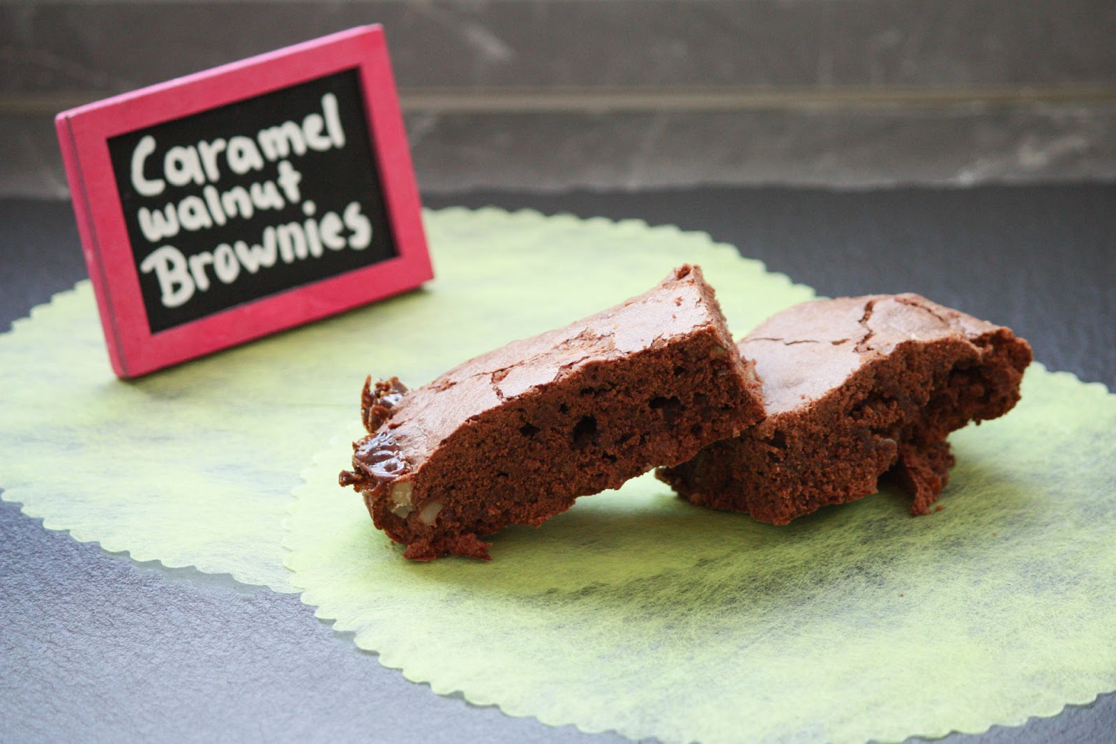 Passion Meets Creativity Caramel Walnut Brownies