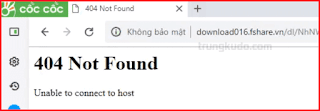 Lỗi Fshare 404 Not Found