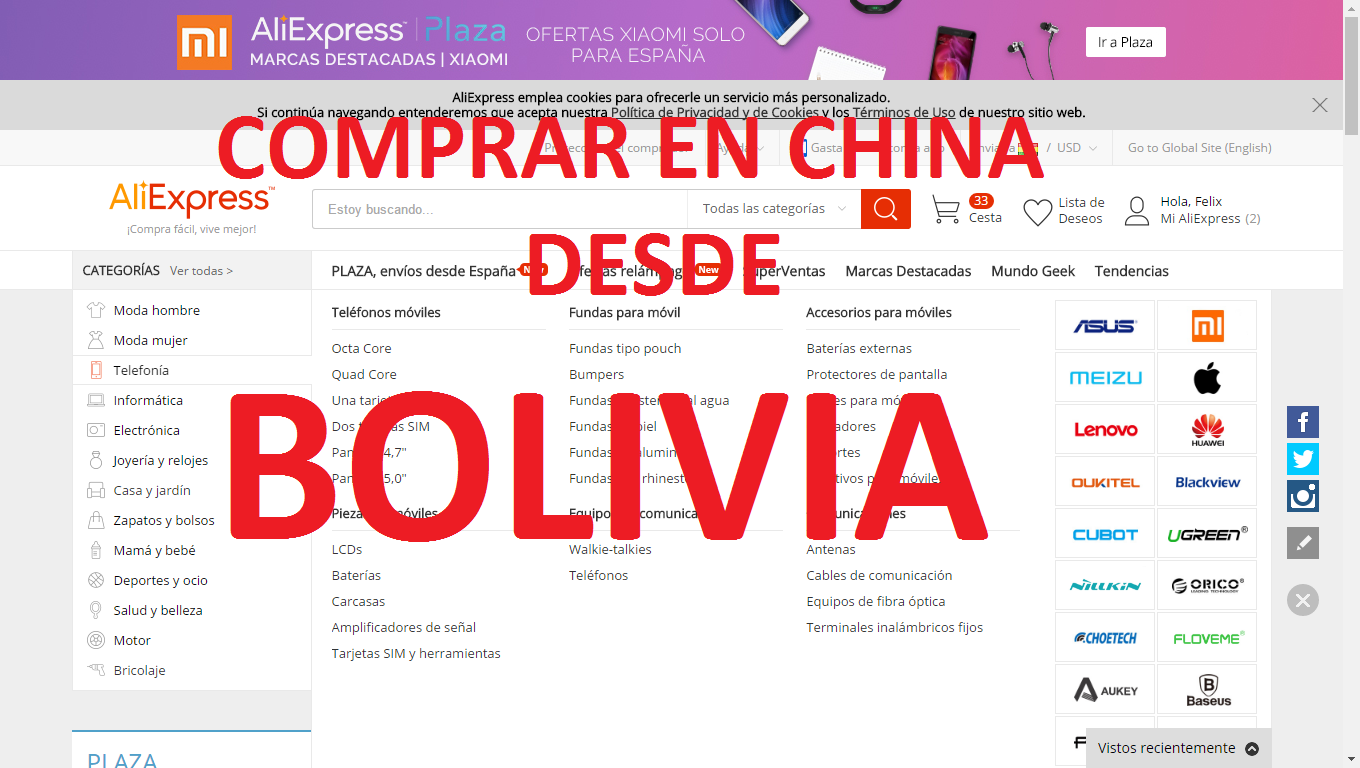 Como Comprar en china desde Bolivia CreatividadSmart