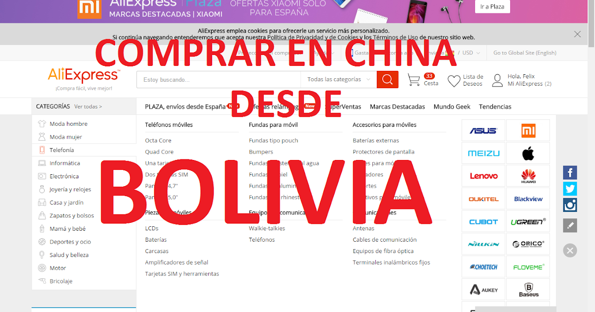 Como Comprar en china desde Bolivia CreatividadSmart
