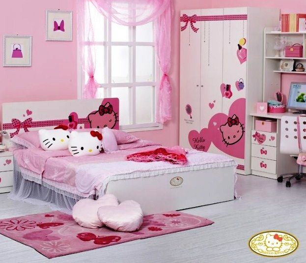 51 Desain R Tidur Anak Laki Perempuan Minimalis Sederhana Desain R Tidur Anak Perempuan Hello Kitty