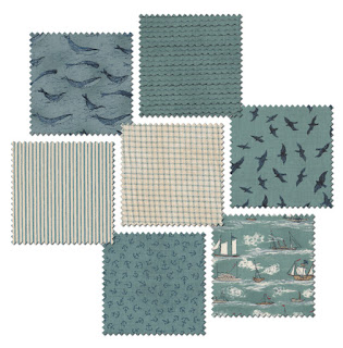 Moda Fabric Rainy Day Puddles Blue Skies Per 1//4 Metre