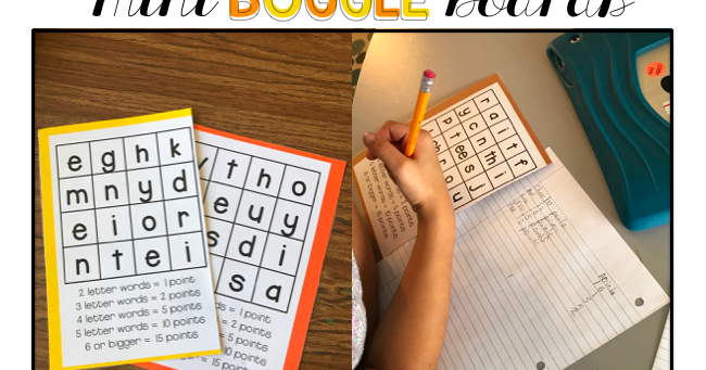 aubree teaches: Word Work Boggle - LOW prep! (free printables)