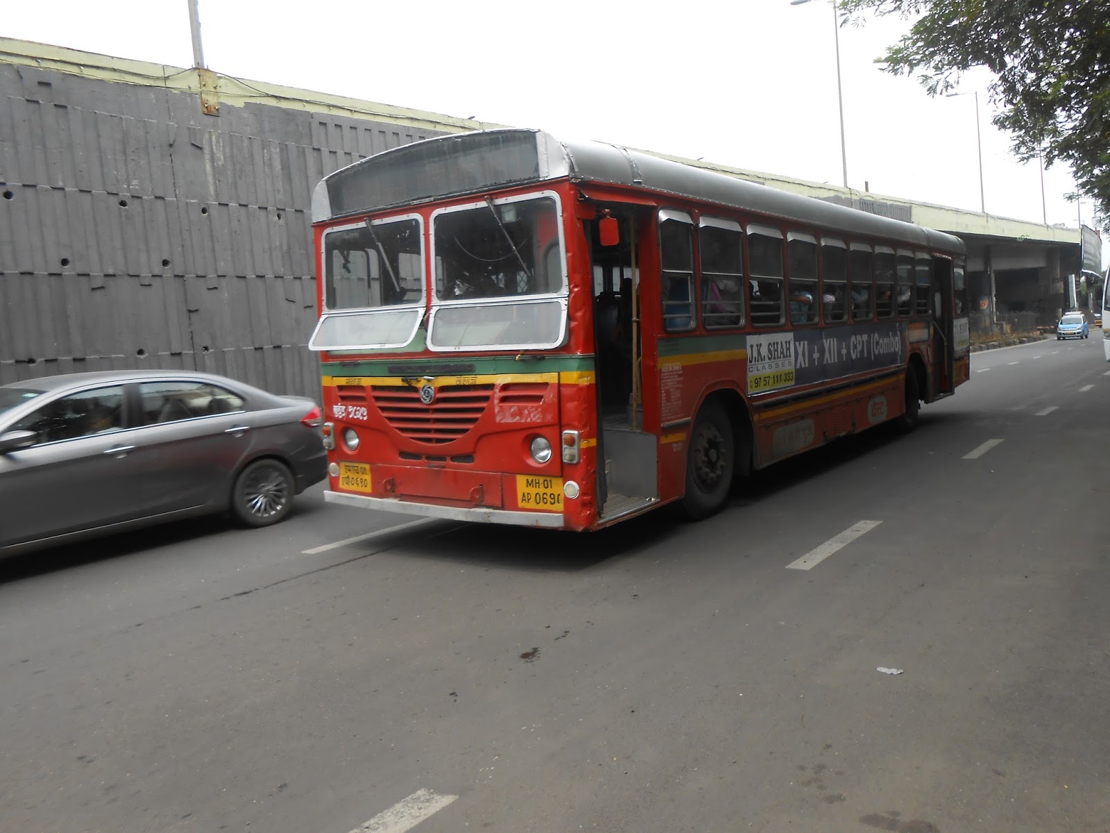 India's Transportation BEST's Ashok Leyland CNG bus and Ashok Leyland