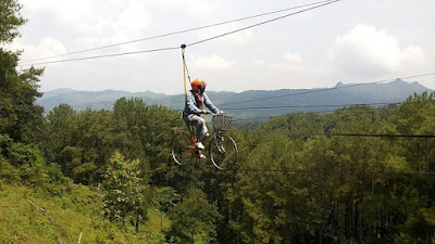 Rute Dan Lokasi Brujul Adventure Park Kebumen, Andalkan Wahana Flying Bike