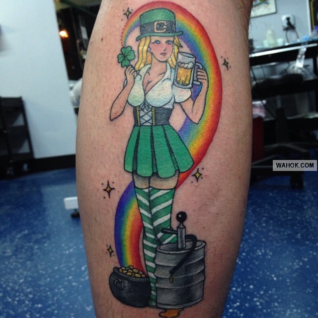 Gambar Tato Tema Pelangi Jenis Water Color, Geometris, Old Shool Terbaik tato 3D keren di punggung, gambar tato di dada, tato keren di kaki, macam macam tato terbaik di dunia, gambar tato tribal